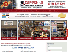 Tablet Screenshot of cappellojanitorialsuppliesinc.com